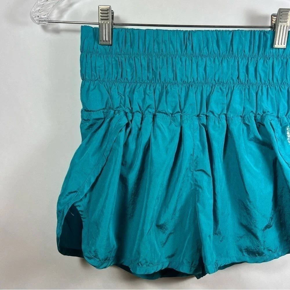 Free People women’s the way home shorts size XS high waist blue - Picture 3 of 11